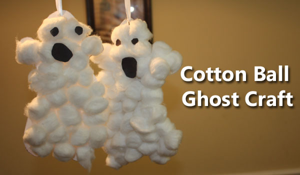 Cotton Ball craft, Elementary Craft, crunchy mom, Ghost craft, ghosts, crunchy, Halloween, Halloween Craft, Preschol Craft, Toddler Craft, crunchy moms